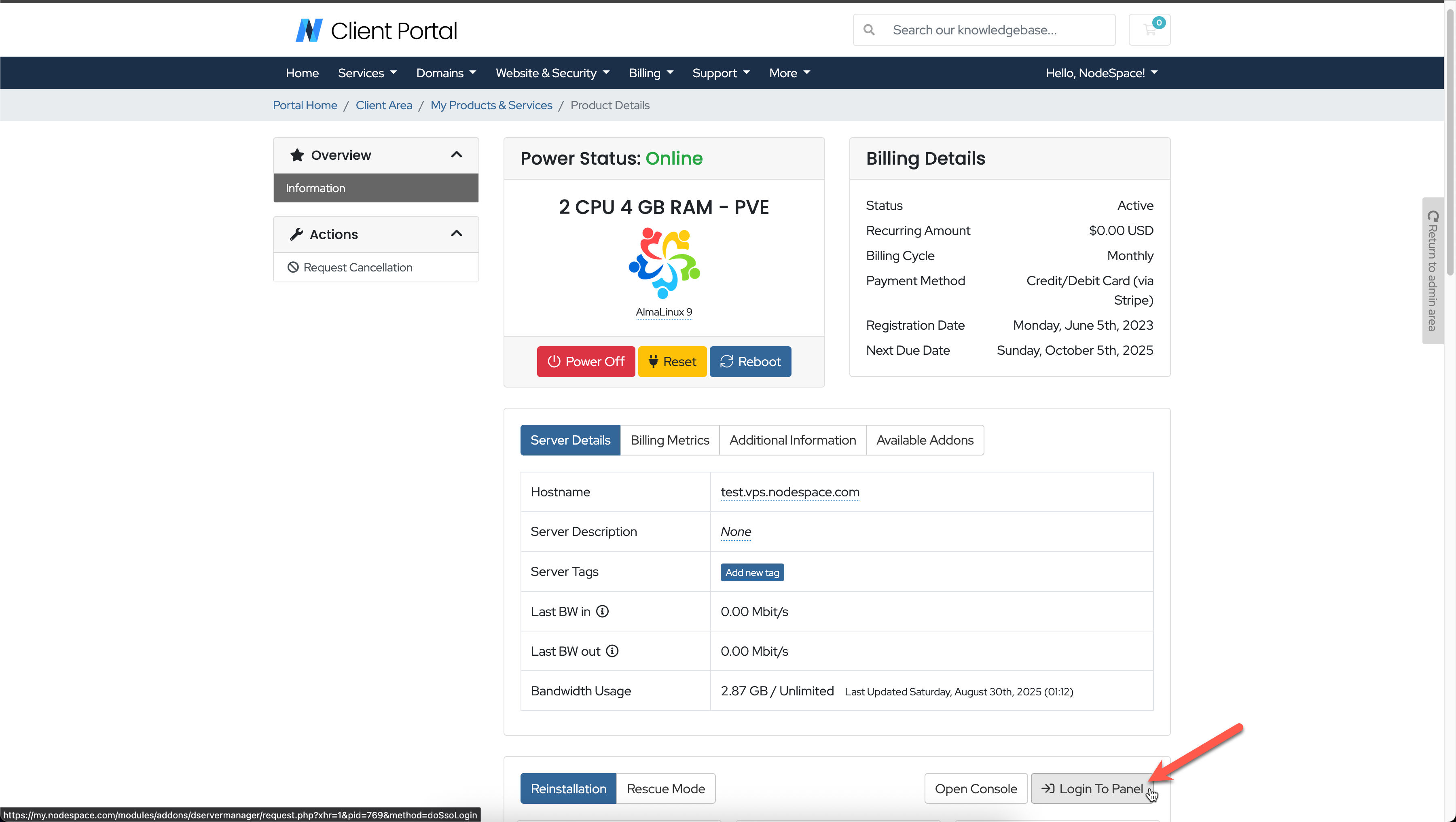 VPS Service Page